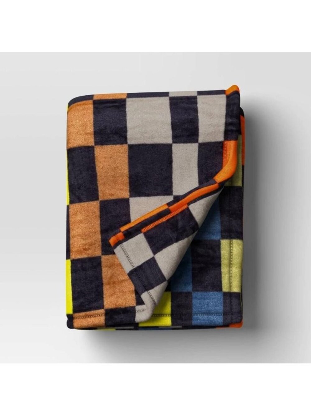 Novelty Recycled Printed Plush Throw Squares